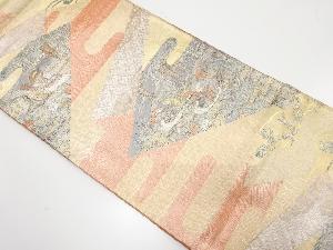 佐賀錦ヱ霞に鴛鴦・草花模様織出し袋帯（材料）